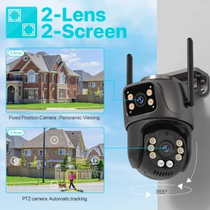 Outdoor Audio & Video Surveillance Camera with Screen